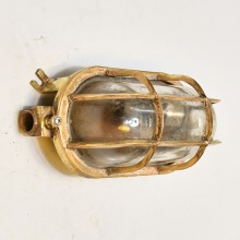 Vintage Bulkhead Oval Capsule Wall Light
