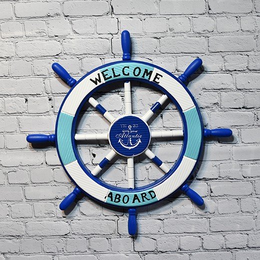 Marint tema, 1st skeppsratt / Ship wheel - Atlantic